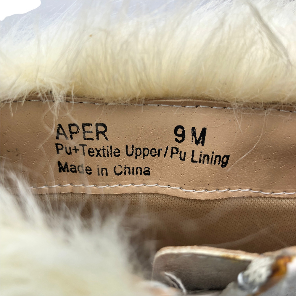 Penny Loves Kenny Aper Boots Vegan Leather Faux Fur Mid Calf Bow Womens Size 9 - Picture 6 of 11